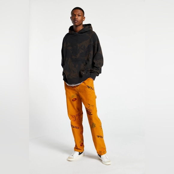 Bdg Y2K Doodle Corduroy Painter Pants Size M - Urban Outfitters - Picture 2 of 11